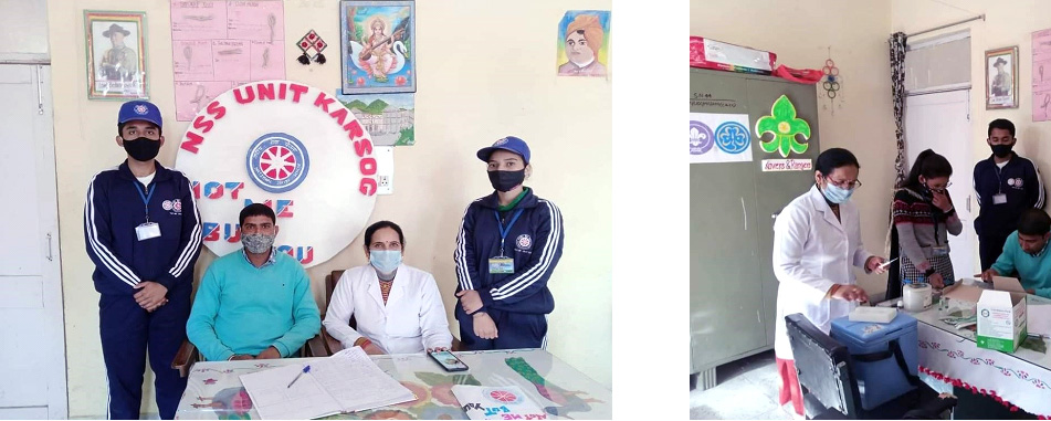 Corona Vaccination Drive in Civil Hospital Karsog